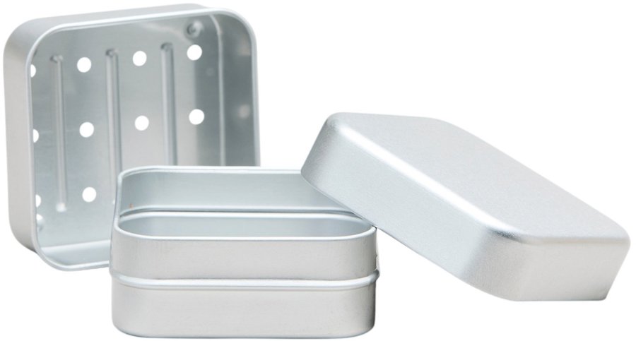 Amalie Rosalie Behlter mit Gitter 8 cm, Aluminium