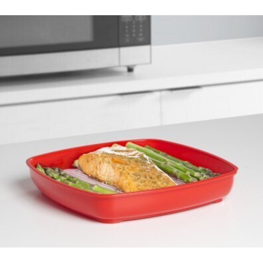 Sistema Microwave Tallerken m. Lg 880 ml, Rd
