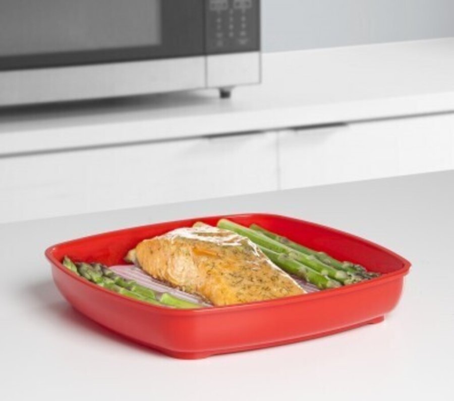 Sistema Microwave Tallerken m. Lg 880 ml, Rd