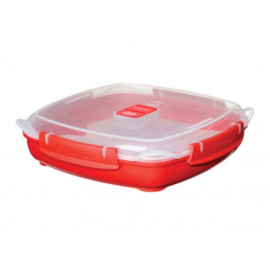 Sistema Microwave Tallerken m. Lg 880 ml, Rd