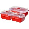 Sistema Microwave Brotdose 3er Set, Rot