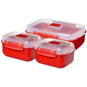Sistema Microwave Box 3 stuks, Rood