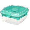 Sistema To Go Salatbox m. Besteck und Dressing-Behlter 1.63 L, Minty Teal