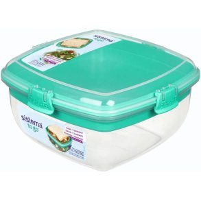 Sistema To Go Salat & Sandwich Madkasse 1,63 L, Minty Teal