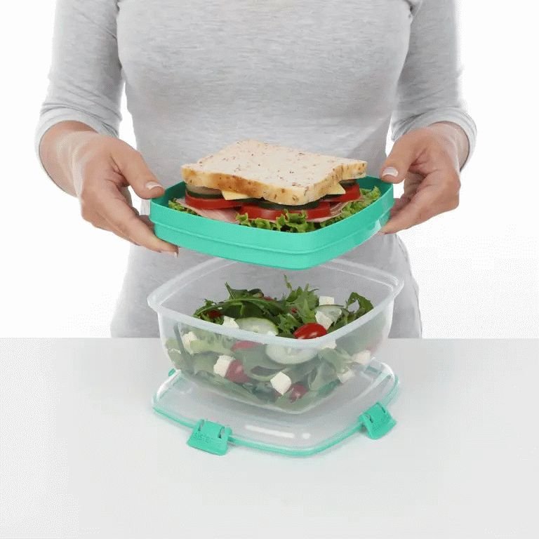 Sistema To Go Salat & Sandwich Madkasse 1,63 L, Minty Teal