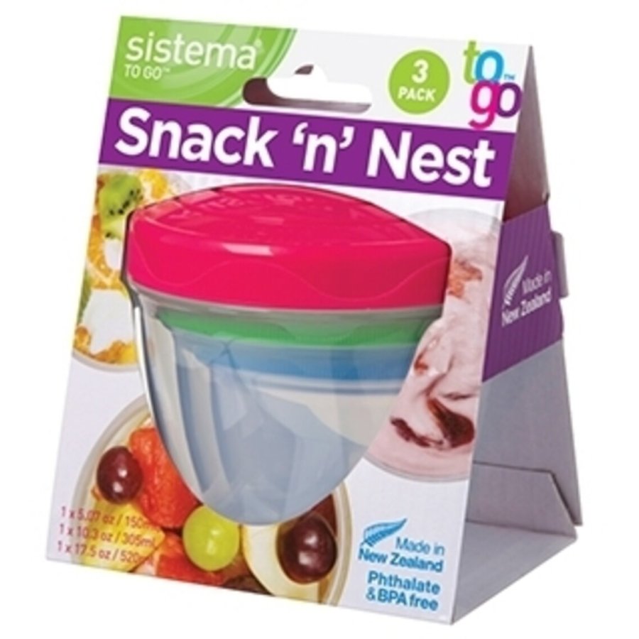 Sistema To Go Stack �n Nest 3 stk, Multifarvet