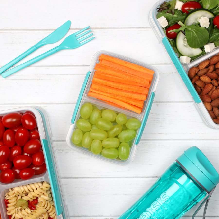 Sistema To Go Small Split Madkasse 350 ml, Minty Teal