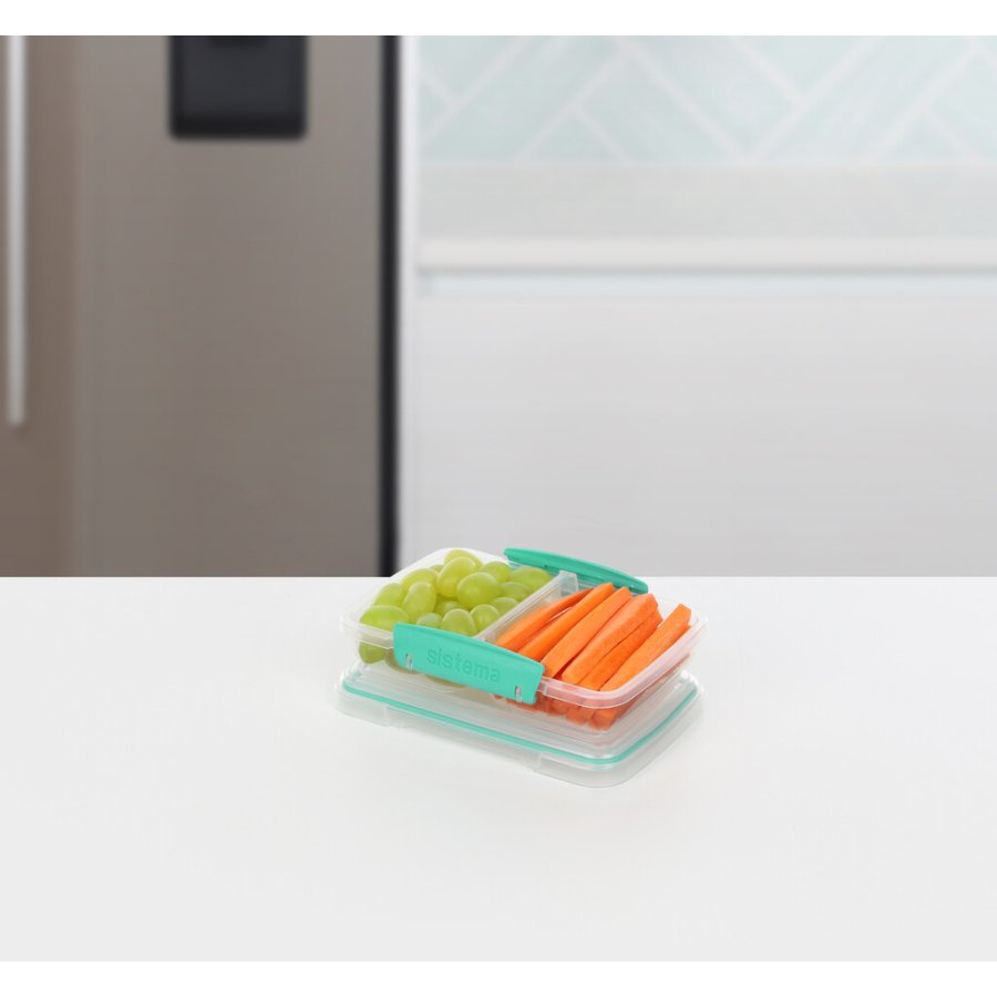 Sistema To Go Small Split Madkasse 350 ml, Minty Teal