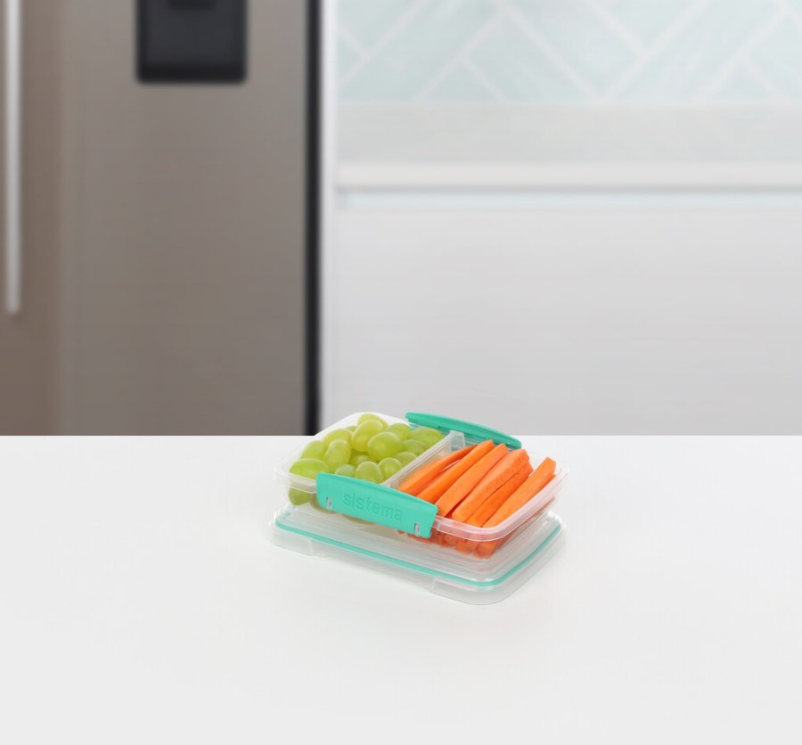 Sistema To Go Small Split Madkasse 350 ml, Minty Teal