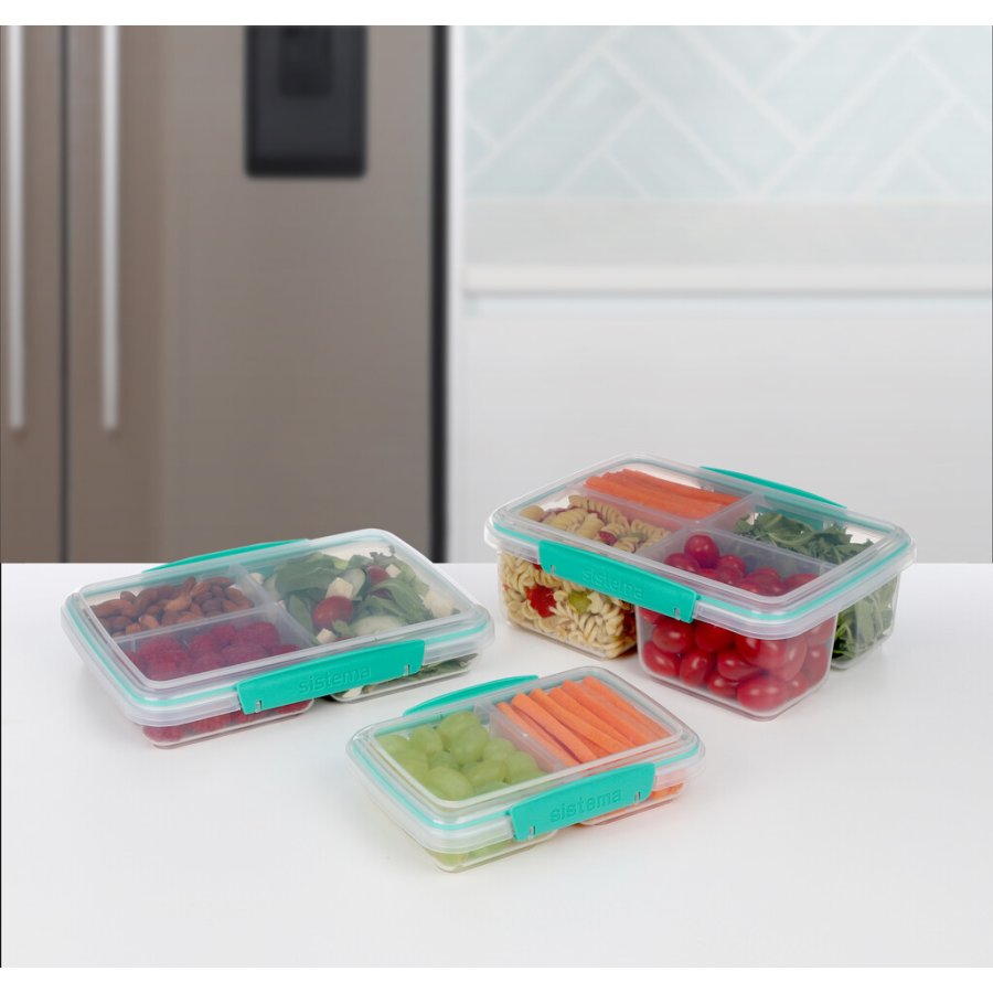 Sistema To Go Small Split Madkasse 350 ml, Minty Teal