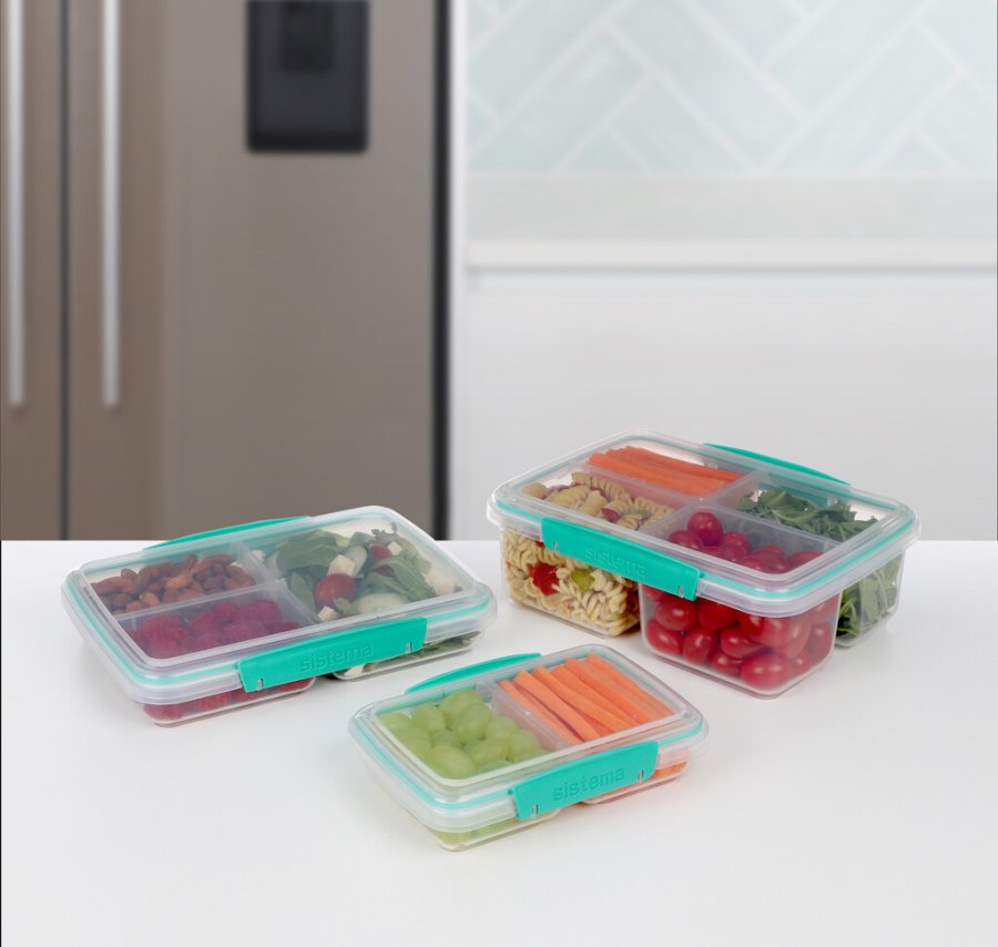 Sistema To Go Small Split Madkasse 350 ml, Minty Teal
