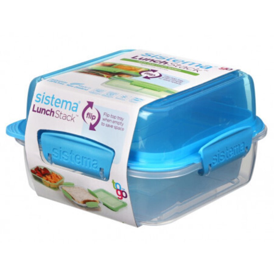 Sistema To Go Stack Square Madkasse 1,24 L, Bl