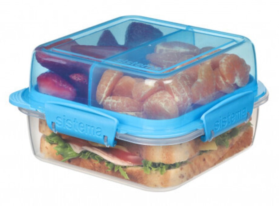 Sistema To Go Stack Square Madkasse 1,24 L, Bl
