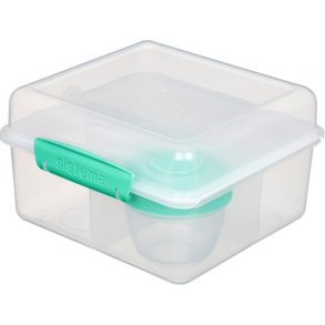 Sistema To Go Madkasse m. Yogurtbæger 2 L, Minty Teal