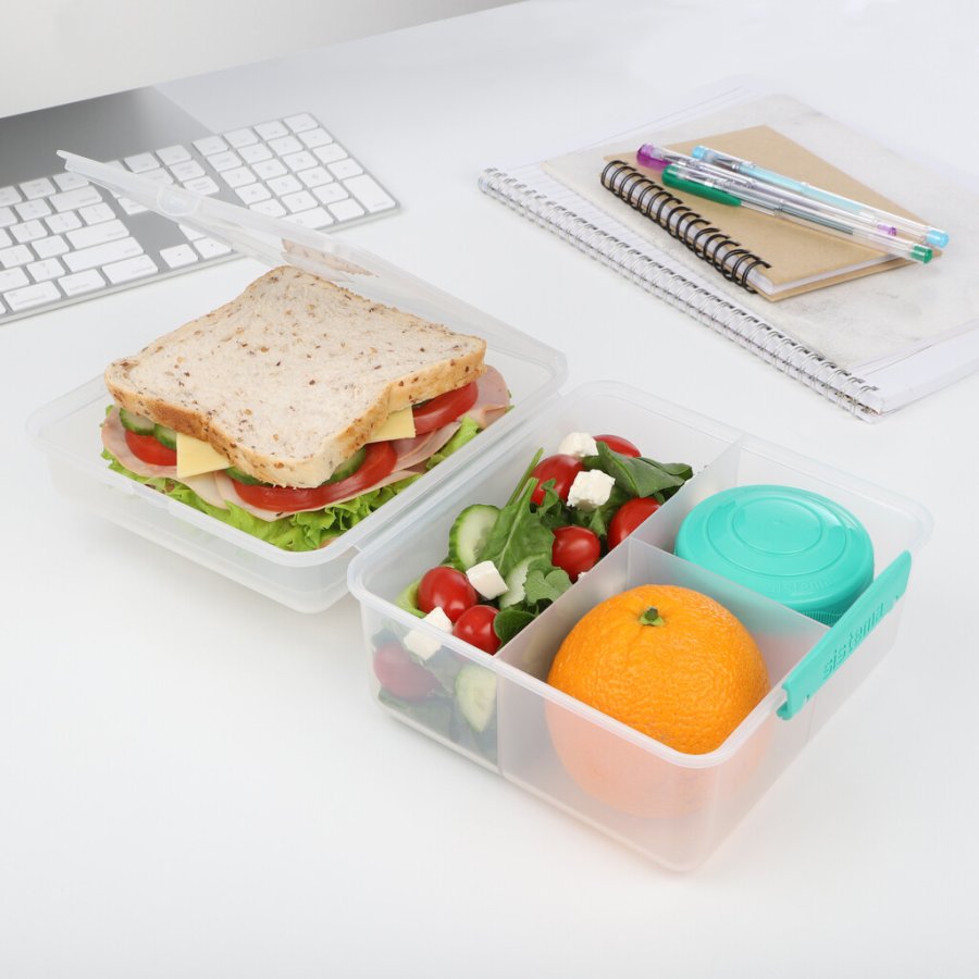 Sistema To Go Lunchbox mit Joghurtbecher 2 L, Minty Teal