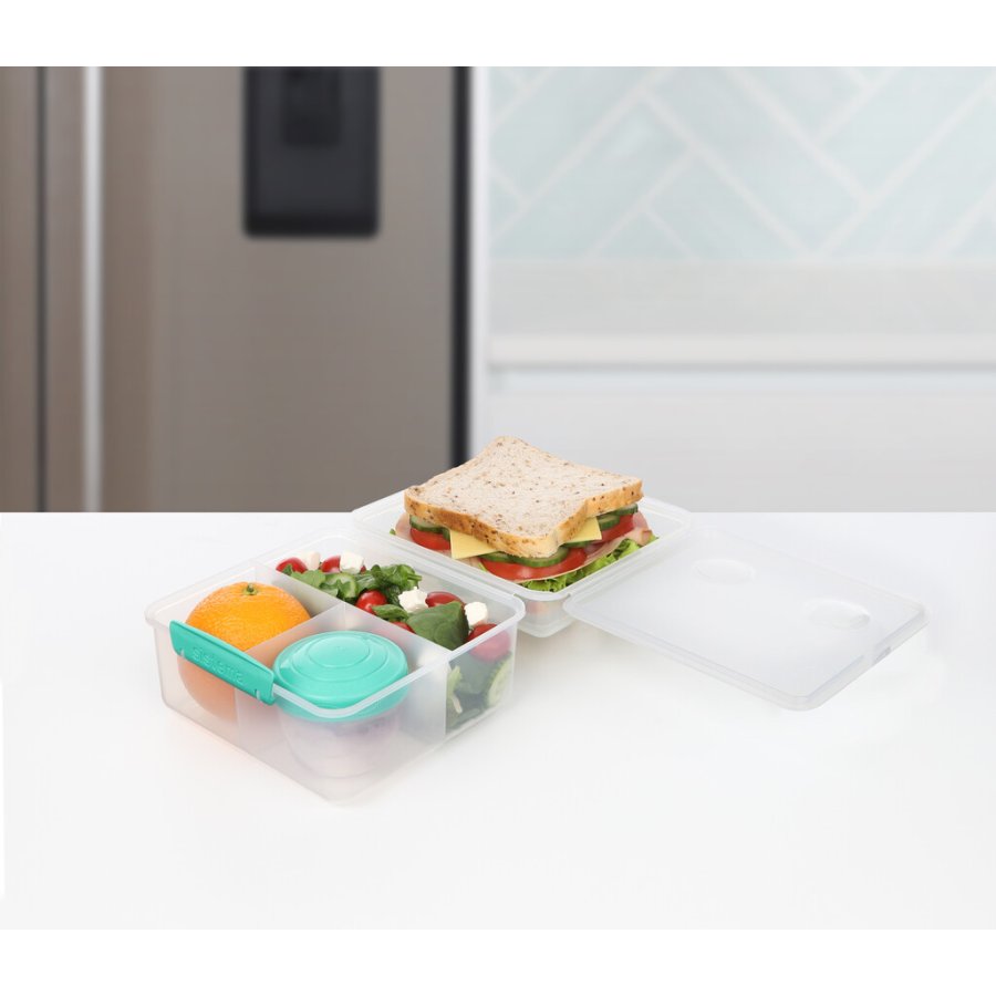 Sistema To Go Lunchbox mit Joghurtbecher 2 L, Minty Teal