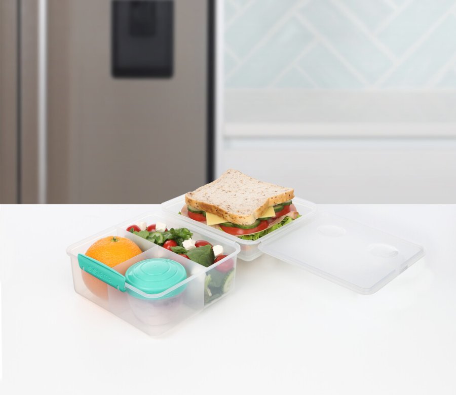 Sistema To Go Lunchbox mit Joghurtbecher 2 L, Minty Teal