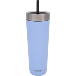 Contigo Tumbler Thermobecher mit Strohhalm, Periwinkle
