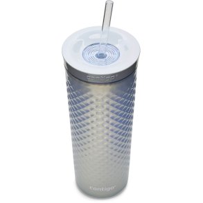 Contigo Autoclose Trinkflasche m. Stroh, Macaroon