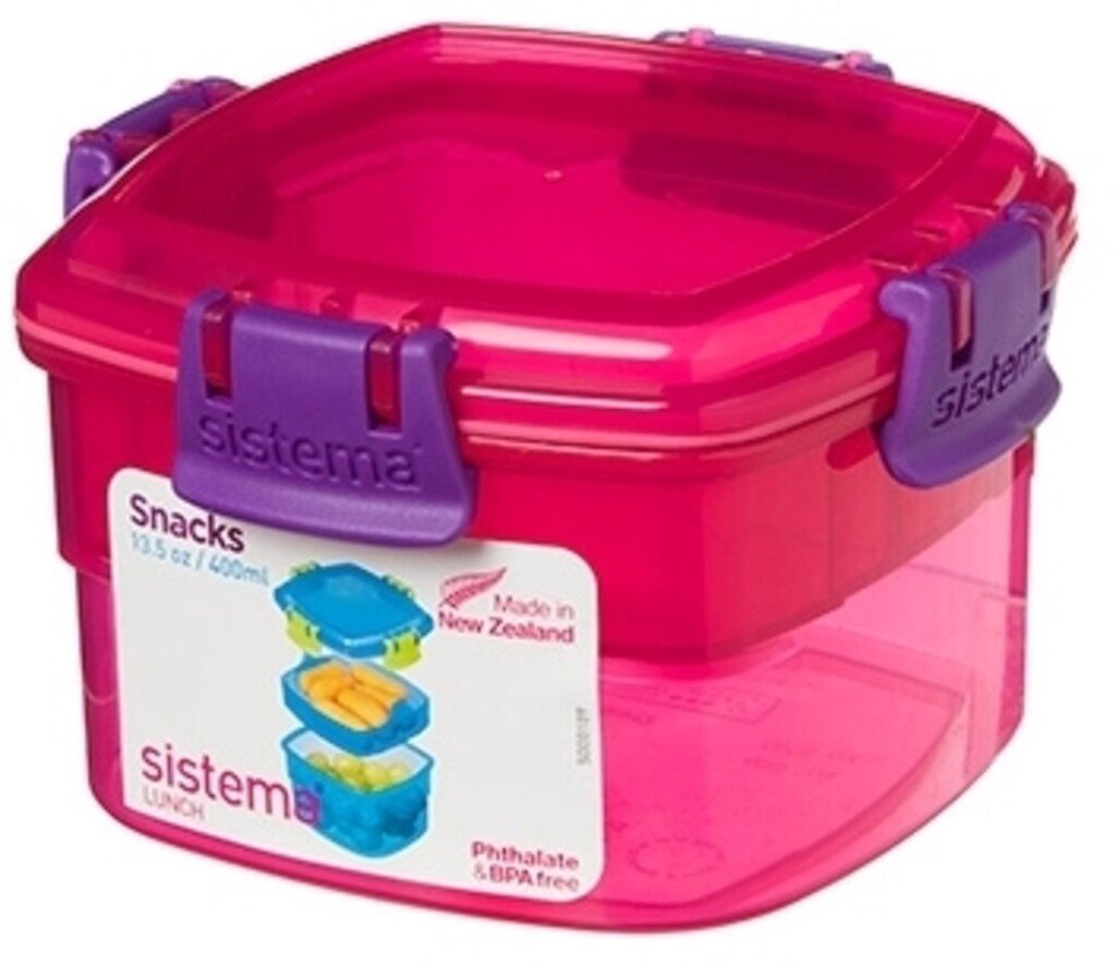 Sistema Lunch Snackbox 400 Ml Pinklilla Madopbevaring Hjemdk