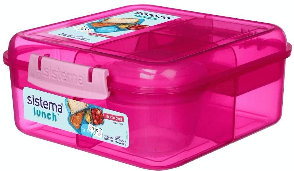 Sistema Bento Lunch Madkasse 1,25 L, Pink - Bento Box - WWW.HJEM.DK ApS