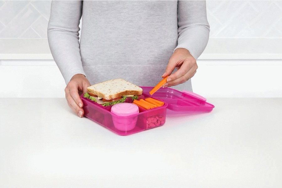 Sistema Bento Lunch Madkasse 1,65 L, Pink