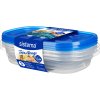 Sistema Take Alongs Aufbewahrungsbehlter 3er Set 950 ml, Royal Blue