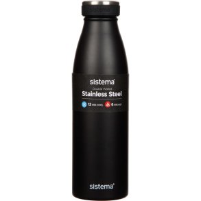 Sistema Hydration Trinkflasche 500 ml, Schwarz