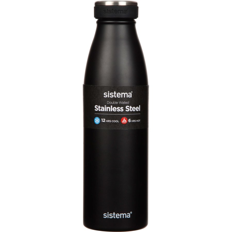 Sistema Hydration Trinkflasche 500 ml, Schwarz