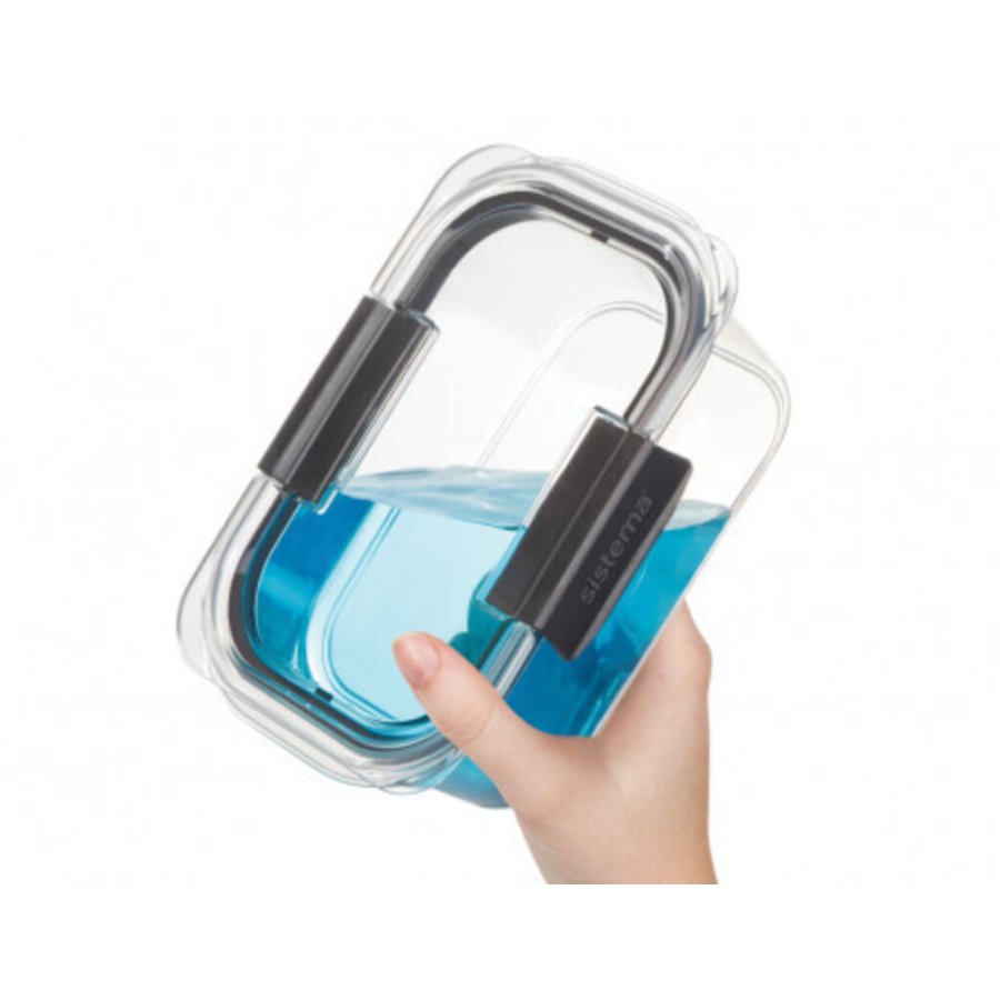 Sistema Brilliance Opbevaringsboks 2 stk. 920 ml, Sort
