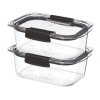 Sistema Brilliance Opbevaringsboks 2 stk. 920 ml, Sort