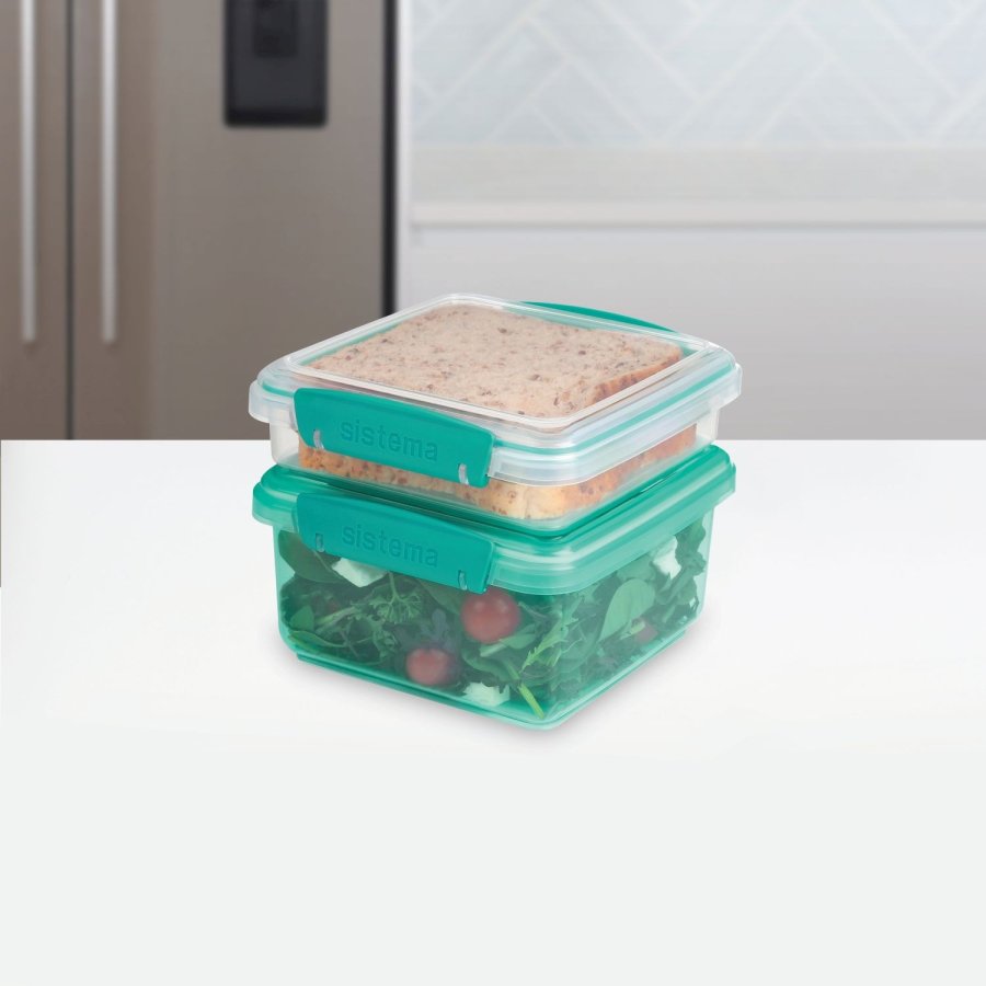 Sistema Klip It Madkasse 2 stk, Minty Teal