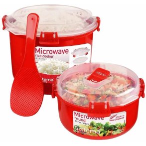Sistema Microwave Riskoger 2 stk. 2,6 L, R�d