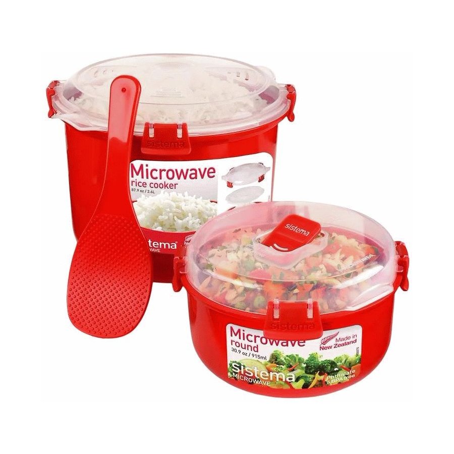 Sistema Microwave Riskoger 2 stk. 2,6 L, R�d