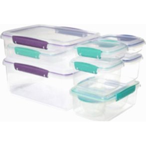 Sistema Accents Opbergdoos 10 stuks, Blue/Teal/Purple