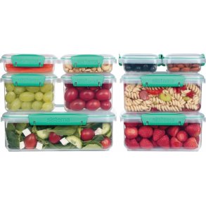 Sistema Klip It Opbergdoos 9 stuks, Minty Teal