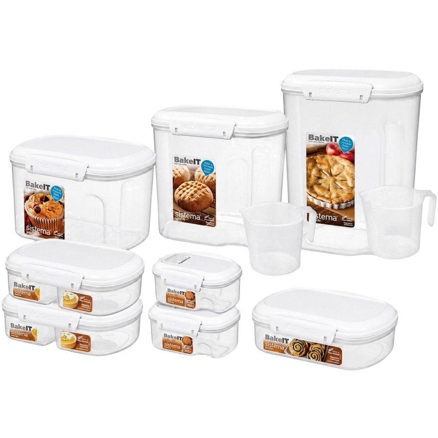 Sistema Bake It Aufbewahrungsbox 10er Set, Wei�