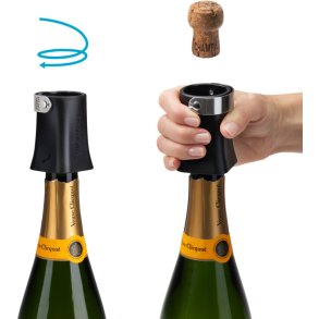 Dreamfarm Champop Champagneåbner, Sort