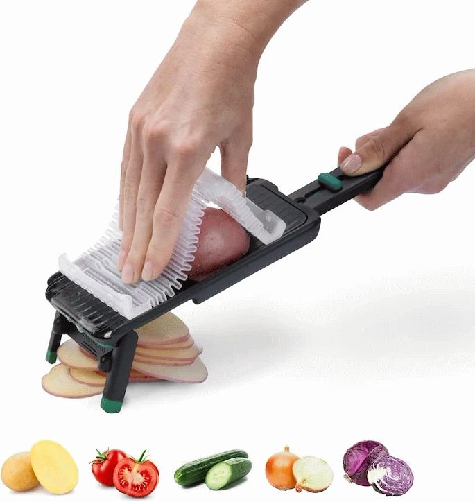 Dreamfarm Nocutu Mandoline 28,5 cm, Schwarz/Grn