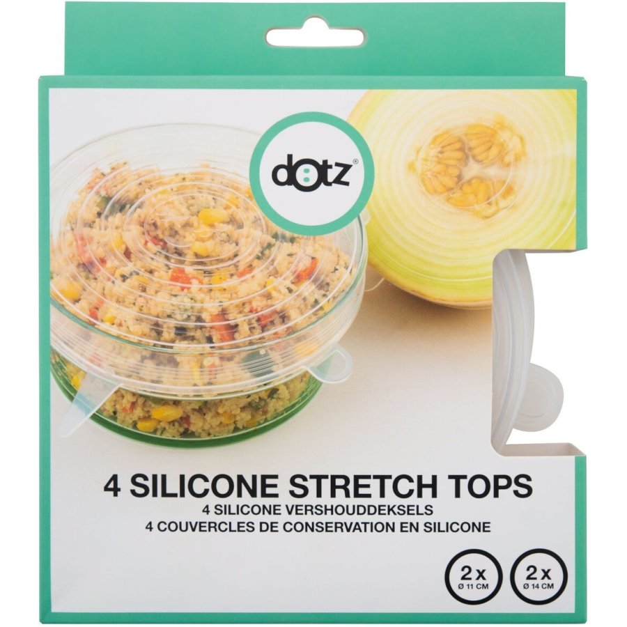Dotz Silikonel�g Runde Stor 4 stk, Klar