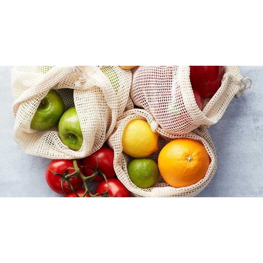 Point Virgule Genanvendelig Netpose 25x20 cm, Natur