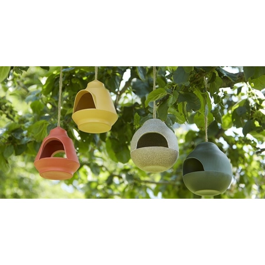 Point Virgule Living Fuglefoderhus H18 cm, Gr�n/Bambus