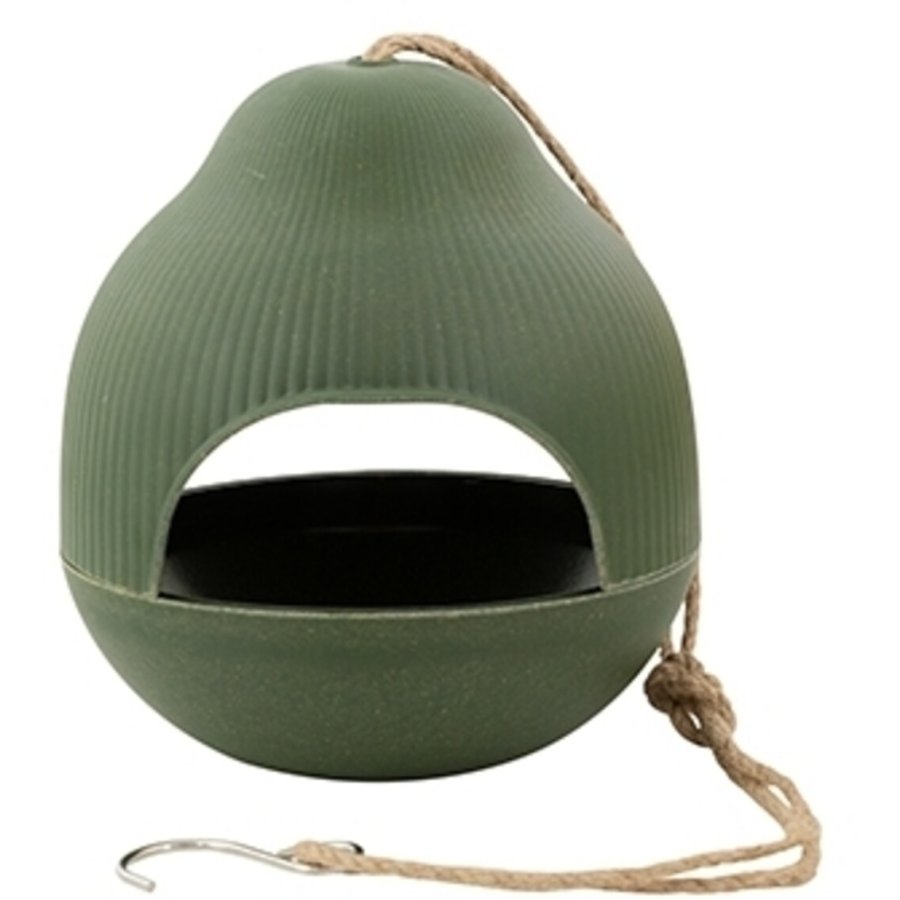 Point Virgule Living Fuglefoderhus H18 cm, Gr�n/Bambus