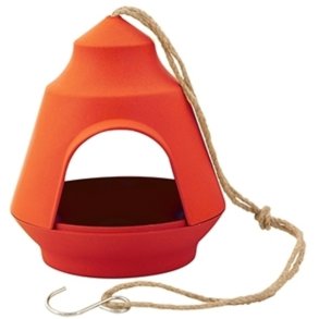 Point Virgule Living Fuglefoderhus H15,5 cm, Orange/Bambus