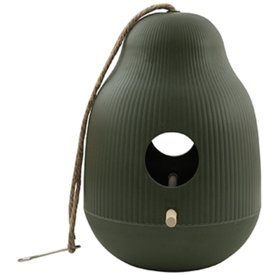 Point Virgule Living Fuglefoderhus H25 cm, Gr�n/Bambus
