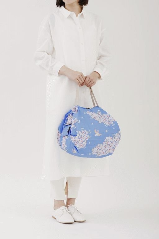 Shupatto Japan Collection Foldbar Taske 15 L, Hana ni Tori