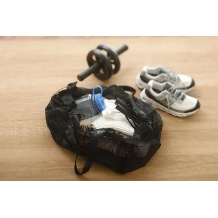 Shupatto Mesh Faltbare Tasche 25 L, Schwarz