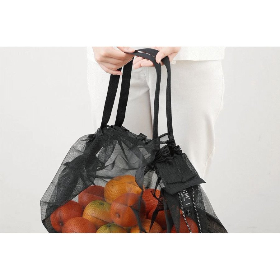Shupatto Mesh Faltbare Tasche 25 L, Schwarz
