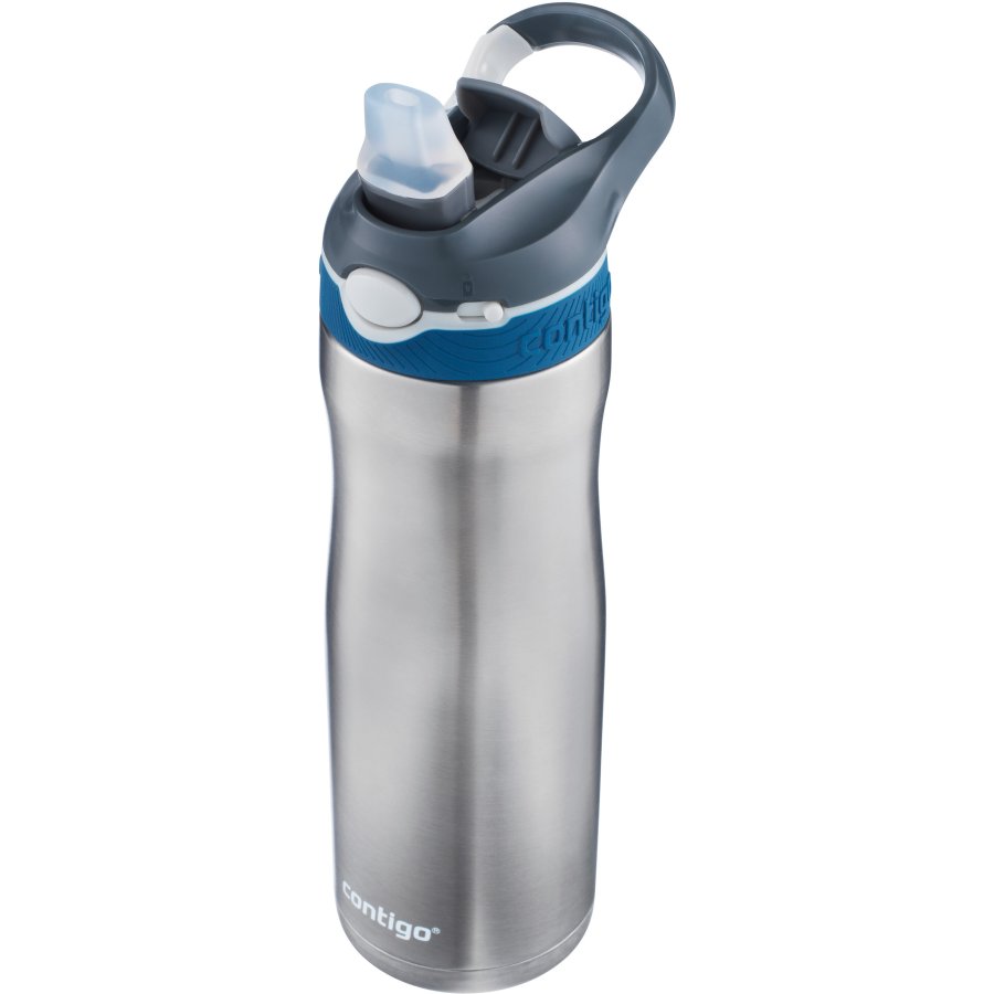 Contigo Ashland Chill Trinkflasche mit Strohhalm 590 ml, Stahl