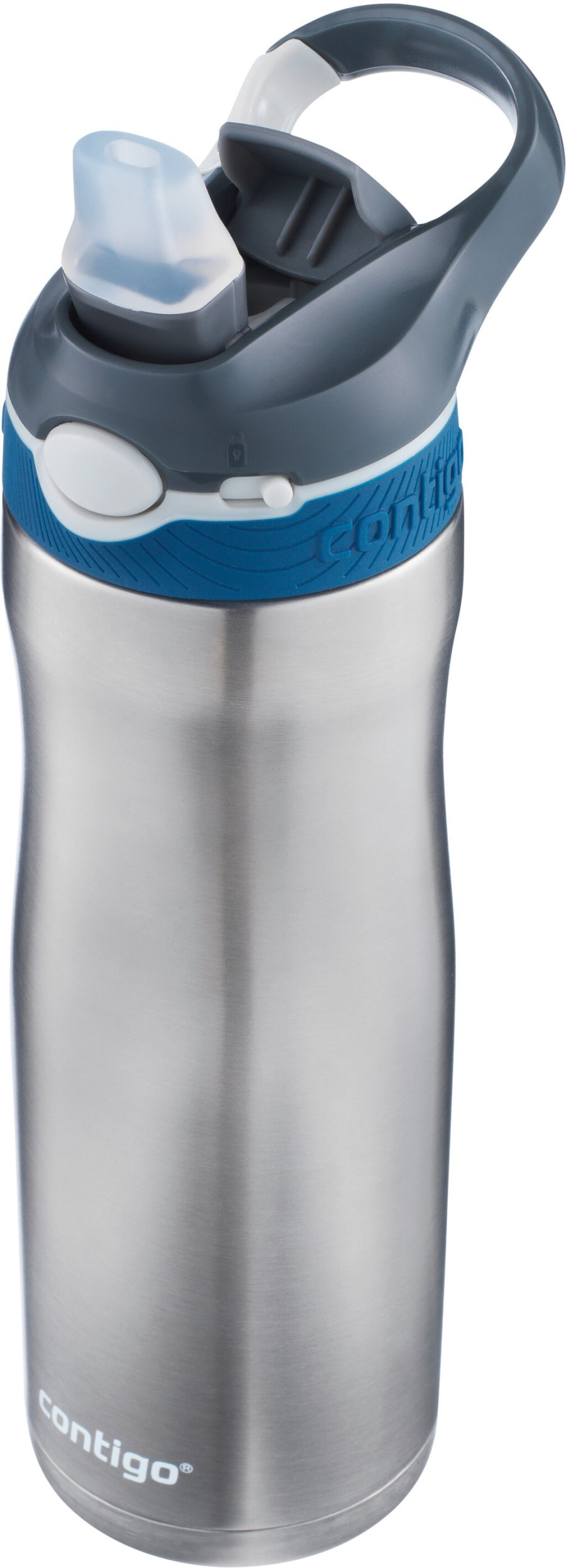 Contigo Ashland Chill Trinkflasche mit Strohhalm 590 ml, Stahl